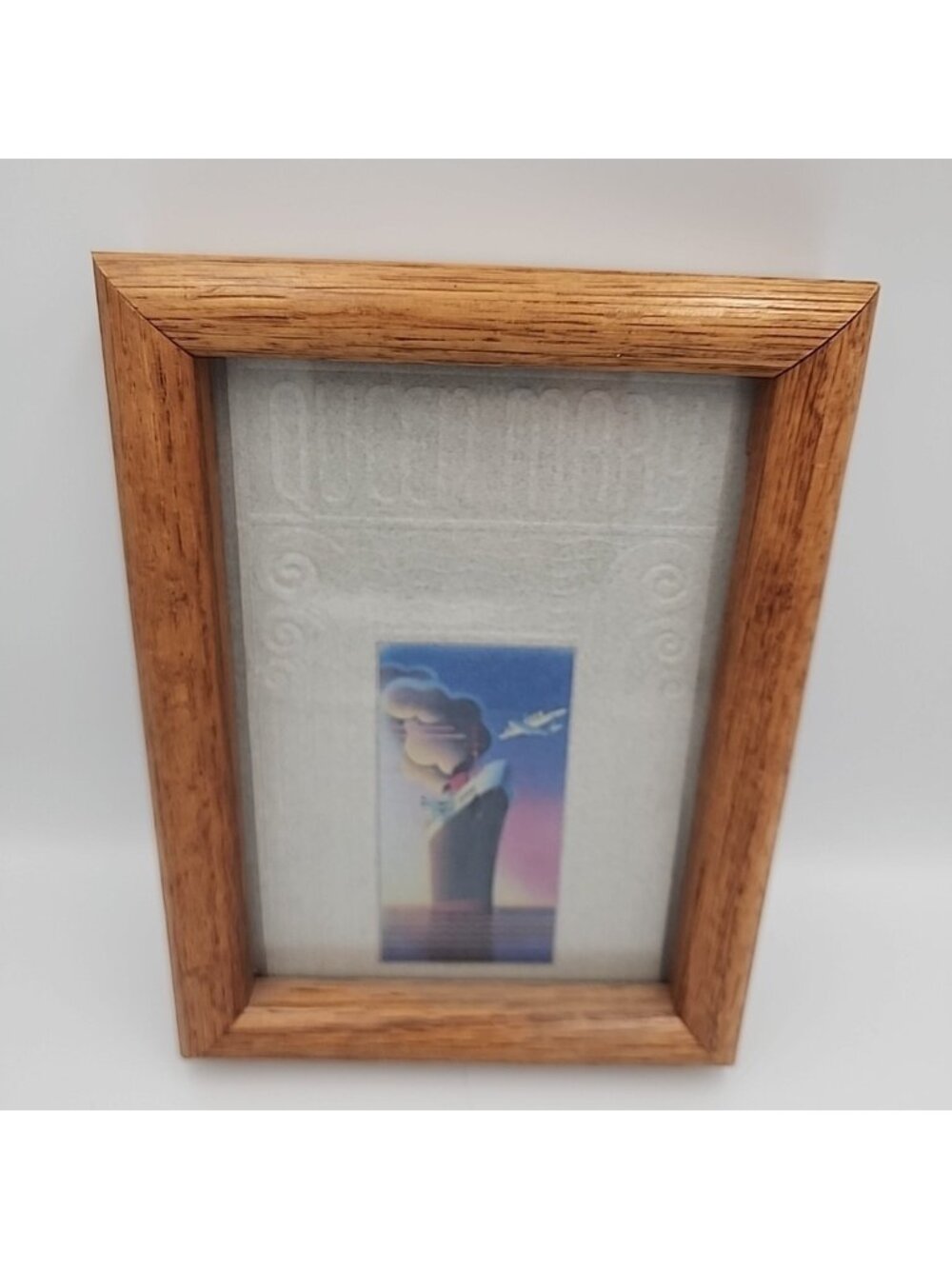 Vintage Framed Queen Mary Wall Art 8x6.5"